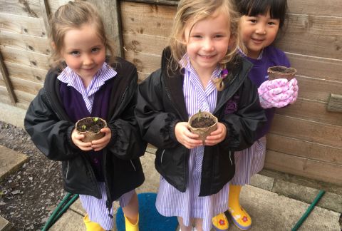 Proud of her Planting-Mad Pre-Prep