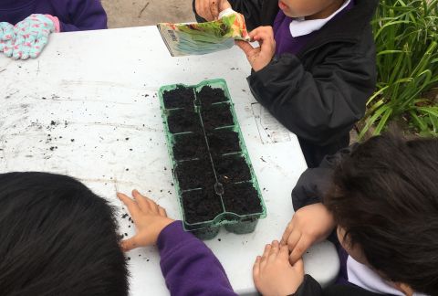 Proud of her Planting-Mad Pre-Prep